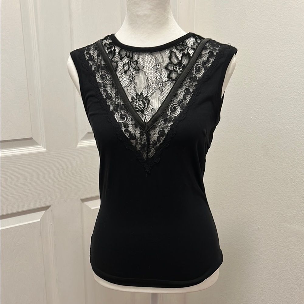 D&G  Black Lace Women's Top size Small